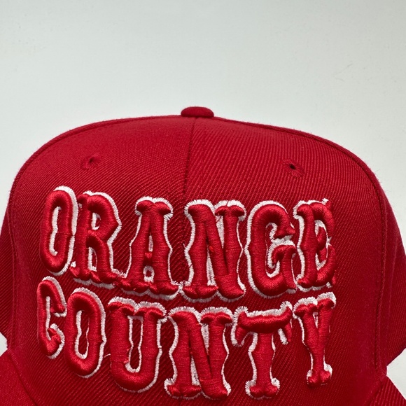 Orange County Logo Red Snapback - Picture 6 of 6